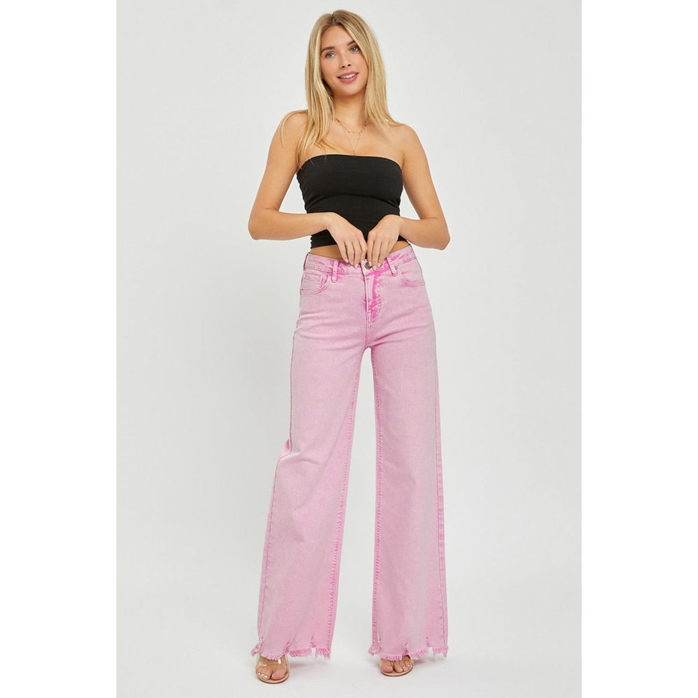 RISEN High Rise Wide Leg Jeans - Picture 5 of 5